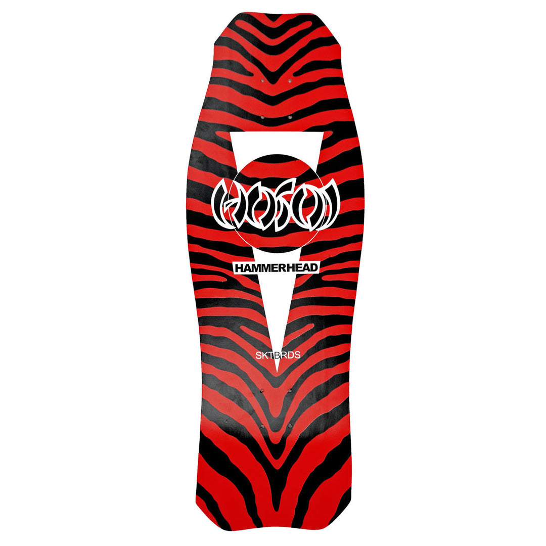 Hosoi Skateboards O.G. Zebra Hammerhead Deck– 10.5