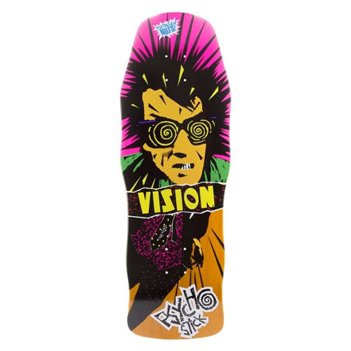 Vision Psycho Stick Modern Concave Deck - 10"x30.25" - Yellow