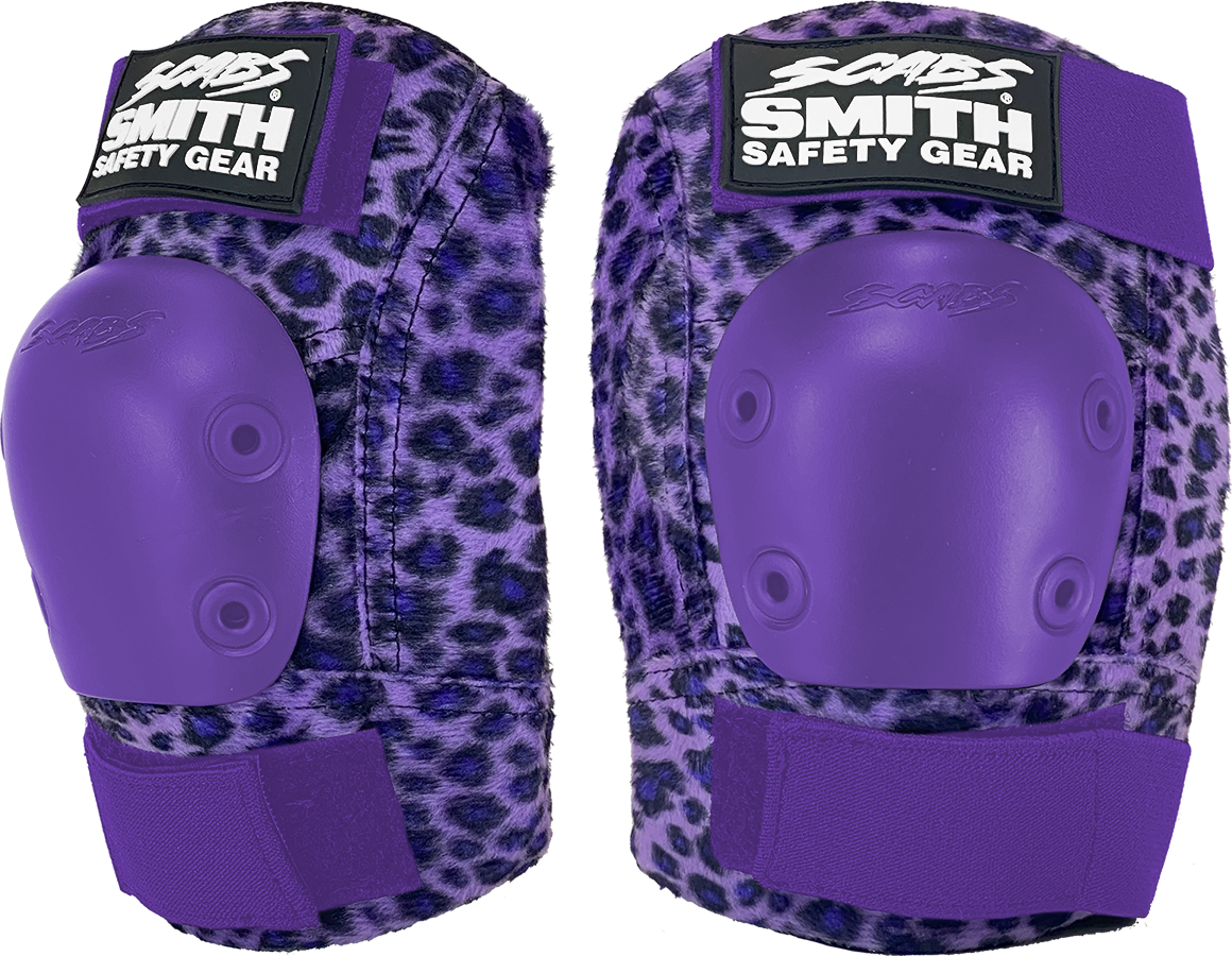 Scabs Urban Elbow Pad Set- Purple Leopard
