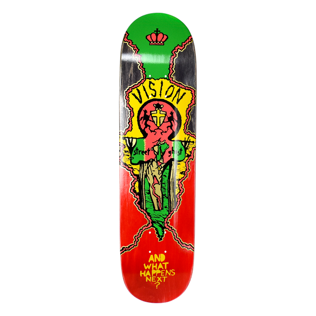 Vision Street Ghost Deck- Stain Fade RED/BLK