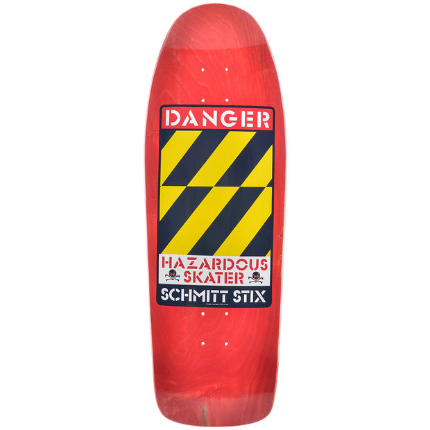 Schmitt Stix Danger Modern Concave Deck- 10.125"x30.5"- Red