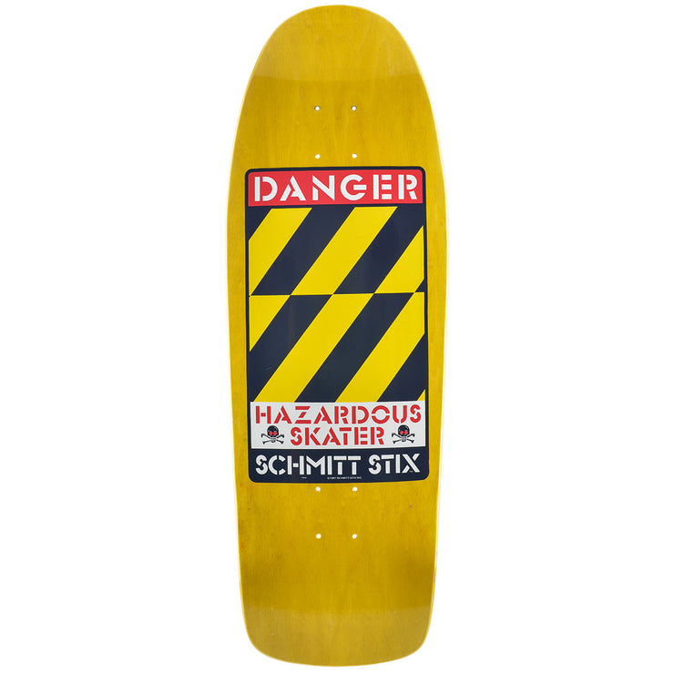 Schmitt Stix Danger Modern Concave Deck- 10.125"x30.5"- Yellow