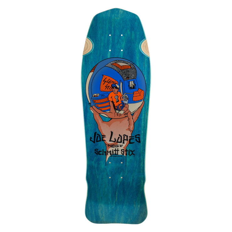 Schmitt Stix Joe Lopes Crystal Ball Deck- 9.875"x31"- Blue/Orange