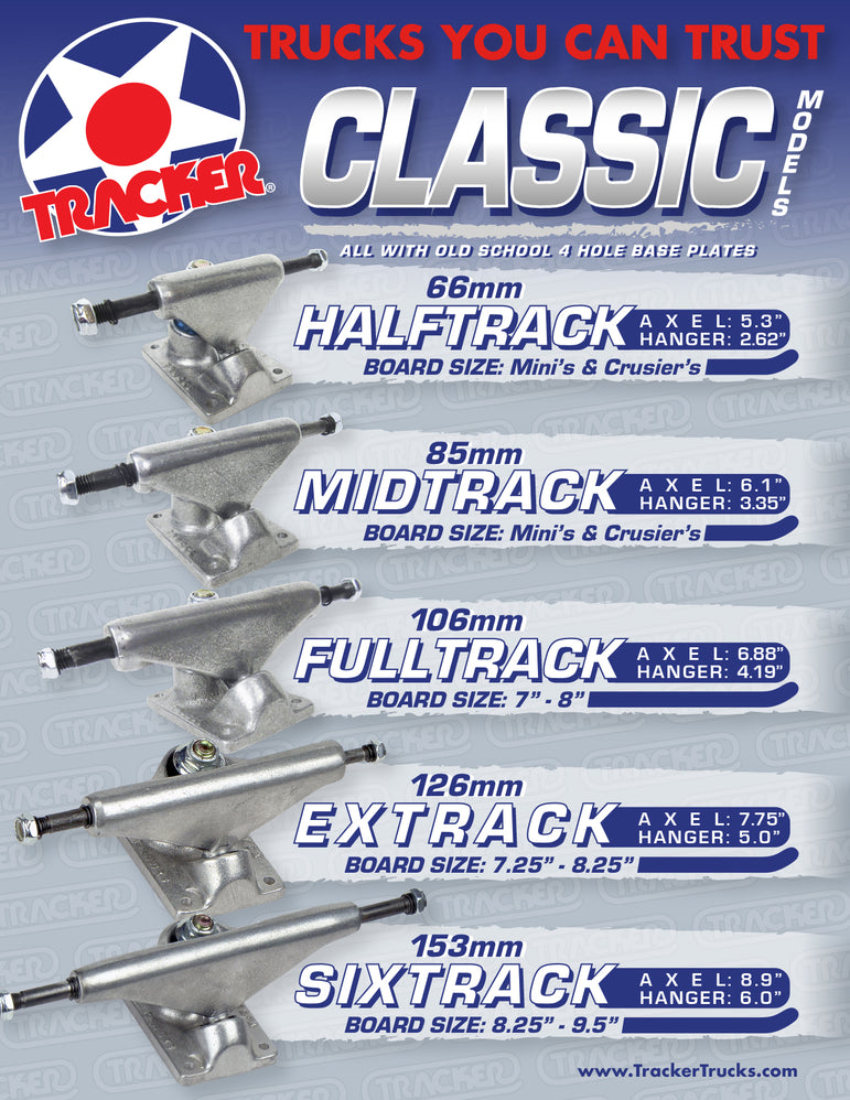 TRACKER TRUCKS -  CLASSIC MIDTRACK 85MM (6.1