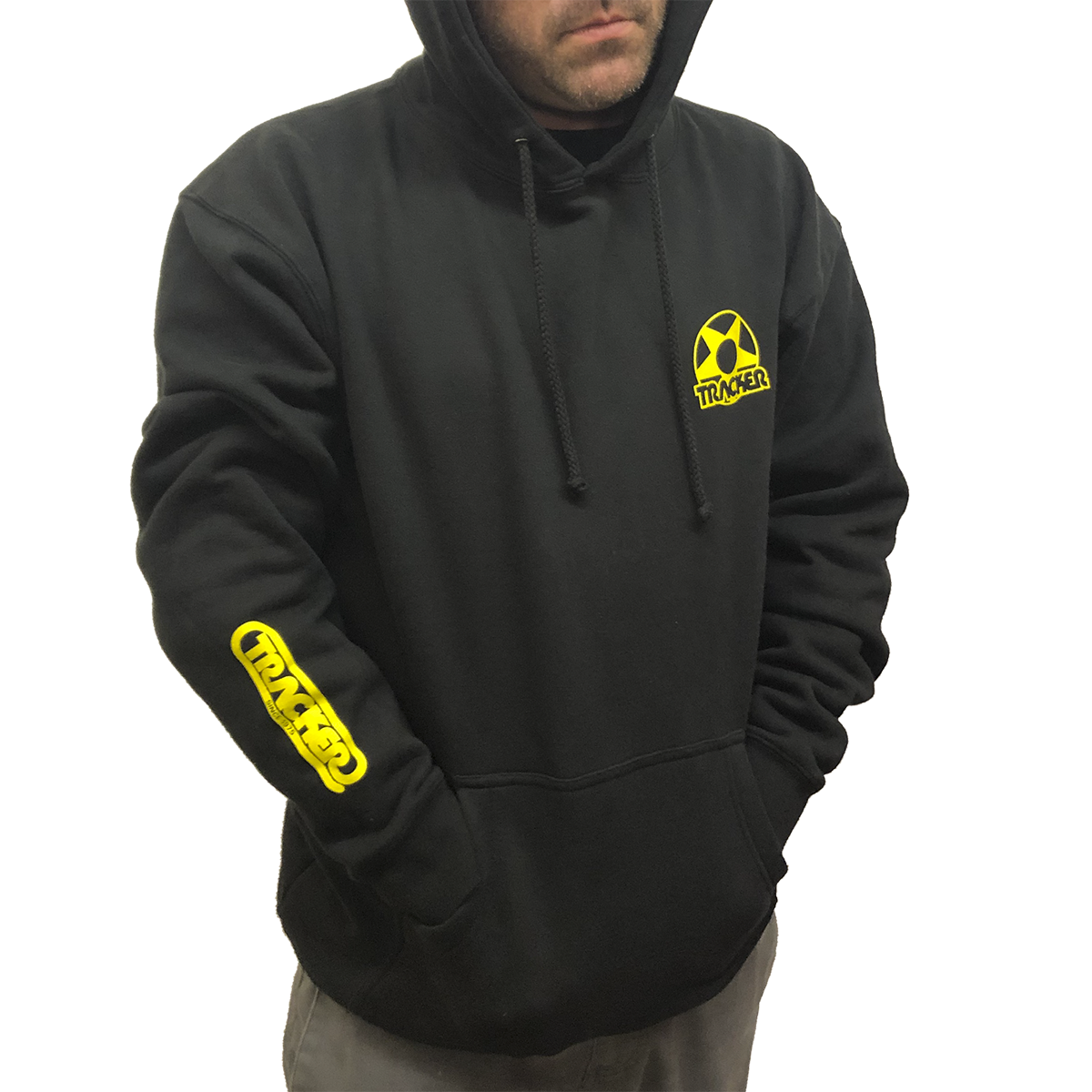 Tracker Star Men's Hoodie- Blk/Yel