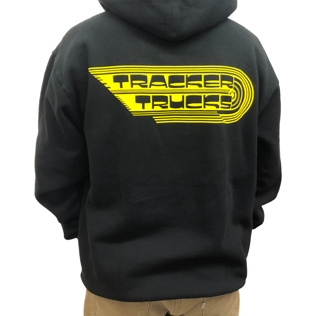 Tracker Trucks-Wings Men's Hoodie- Blk/Yel