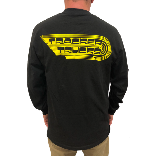 Tracker Wings men's Long Sleeve Shirt-Blk/Yel