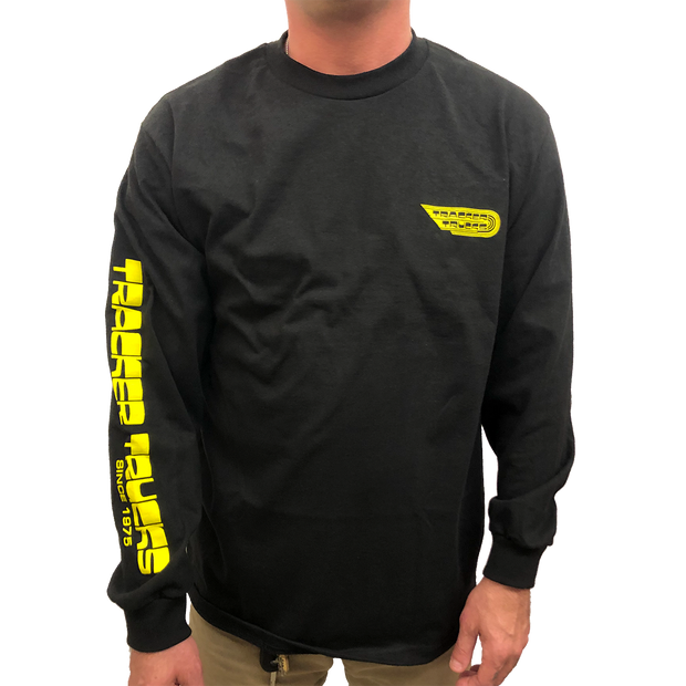 Tracker Wings men's Long Sleeve Shirt-Blk/Yel