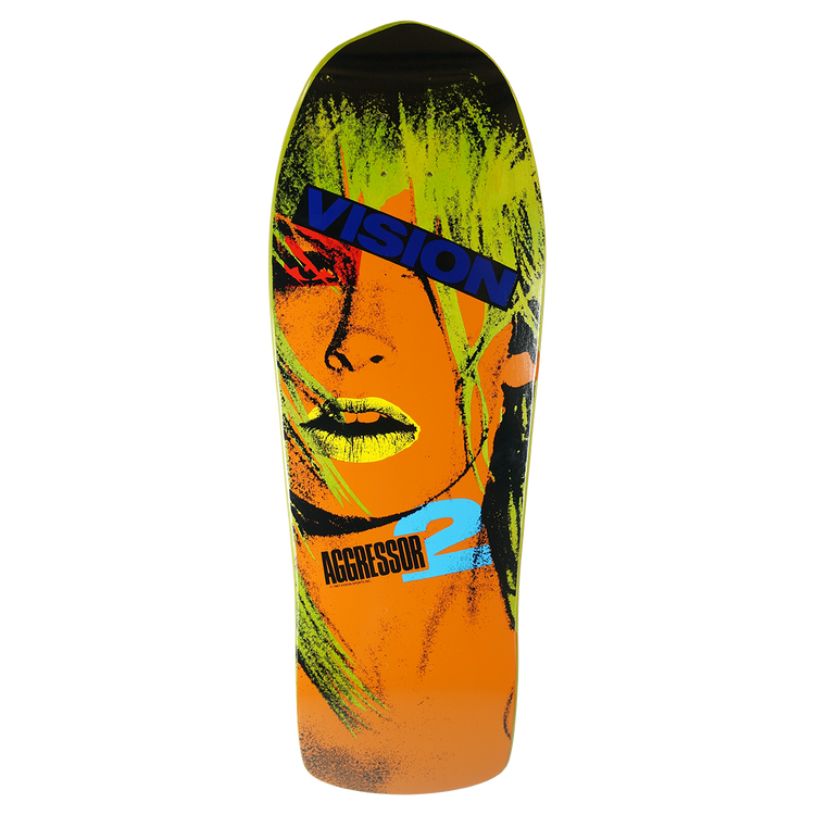 VISION AGGRESSOR 2 スケートボードデッキ Vision Aggressor 2 Limited Pink Foil color way Deck - 10.25