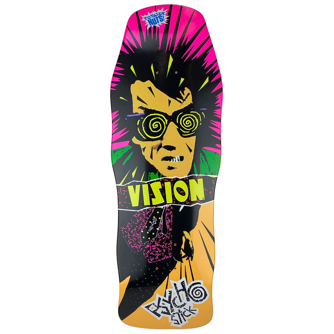 VISION PSYCHO STICK スケートボードデッキ VISION_PSYCHOSTICK_YELLOWPAINT