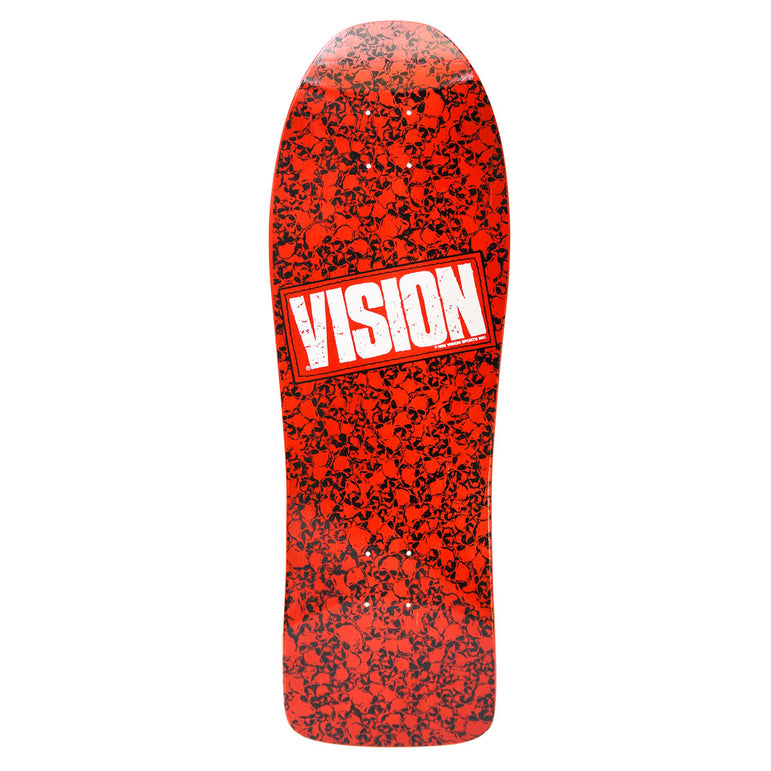 Vision Punk Skull Deck - Red/White