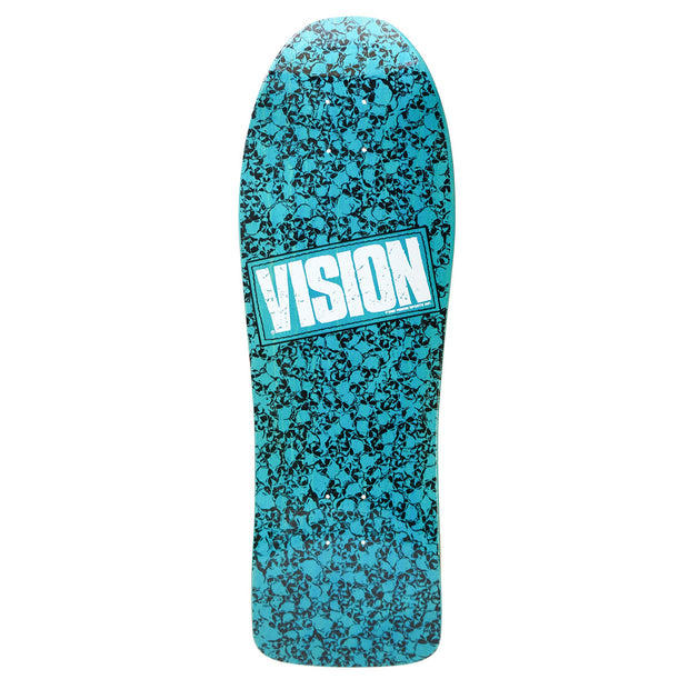 Vision Punk Skull Deck - Turq/White