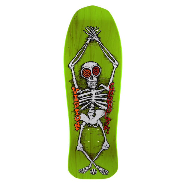 Vision Tom Groholski Skeleton Modern Concave Deck - 10.25"x30" - Lime