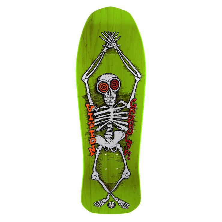 Vision Tom Groholski Skeleton Modern Concave Deck - 10.25"x30" - Lime