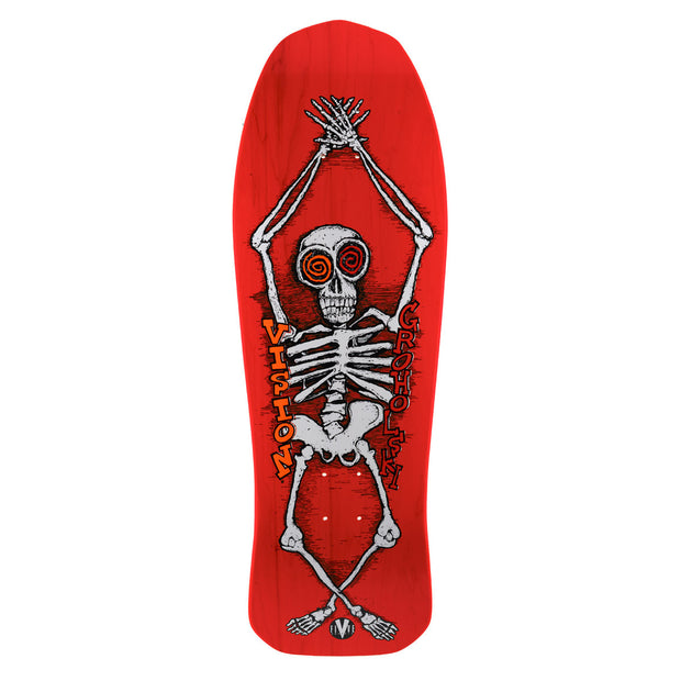 Vision Tom Groholski Skeleton Modern Concave Deck - 10.25"x30" - Red