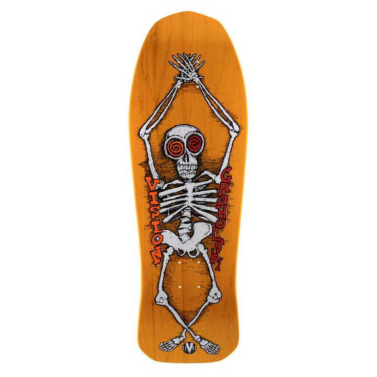 Vision Tom Groholski Skeleton Modern Concave Deck - 10.25"x30" - Yellow