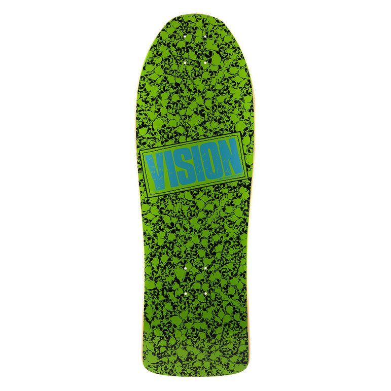 Vision Punk Skull Deck - 10"x30"- Green