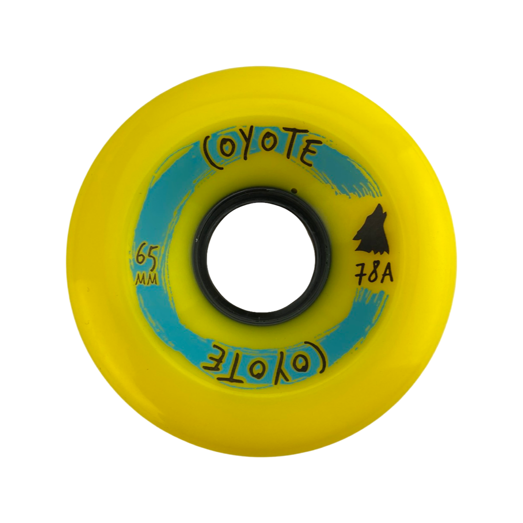 Coyote Wheels - Dk Yellow - 65mm  78a