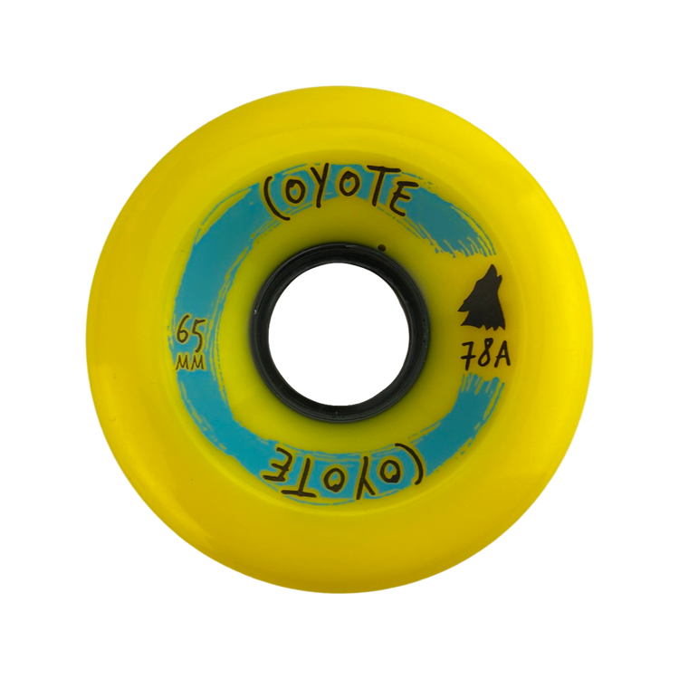 zaza coyote wheels 65mm 84a ダウンヒル フリーライド Coyote Wheels - Dk Yellow - 65mm 78a – Select Skate Shop