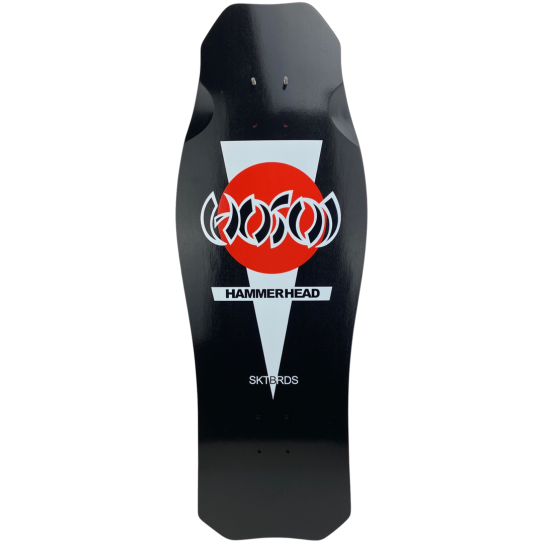 Hosoi OG Hammerhead Double Take Black/Red Dip Deck– 10.5