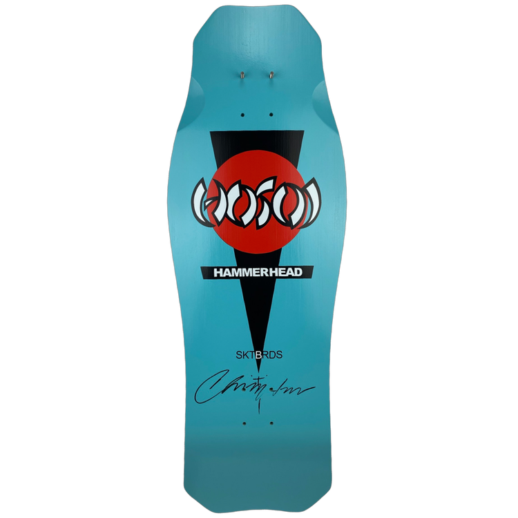 【レア】Hosoi skateboard /ハンマーヘッドマイクロOG ホワイト OG-Hammerhead-Turquoise-
