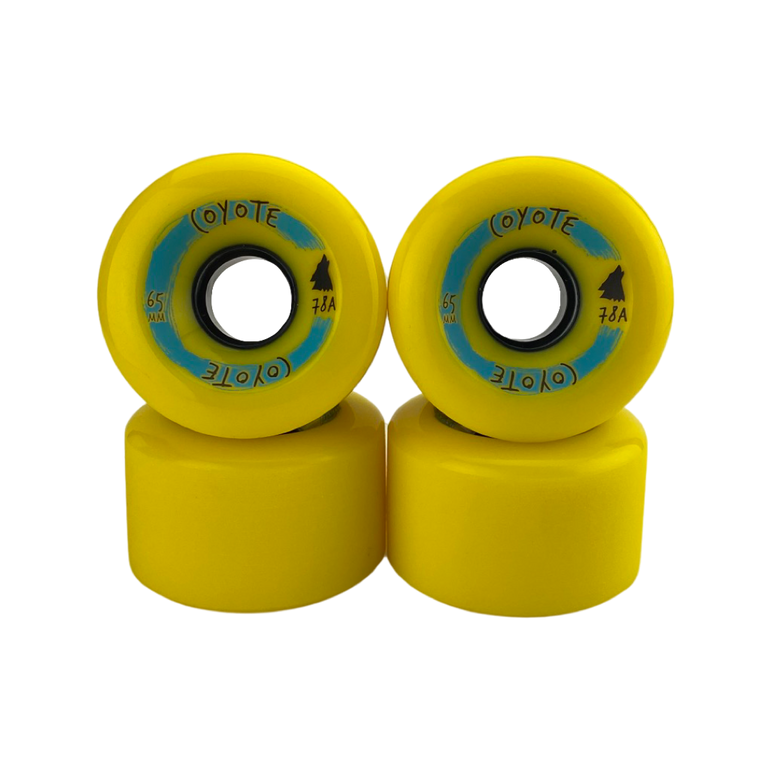 Coyote Wheels - Dk Yellow - 65mm  78a