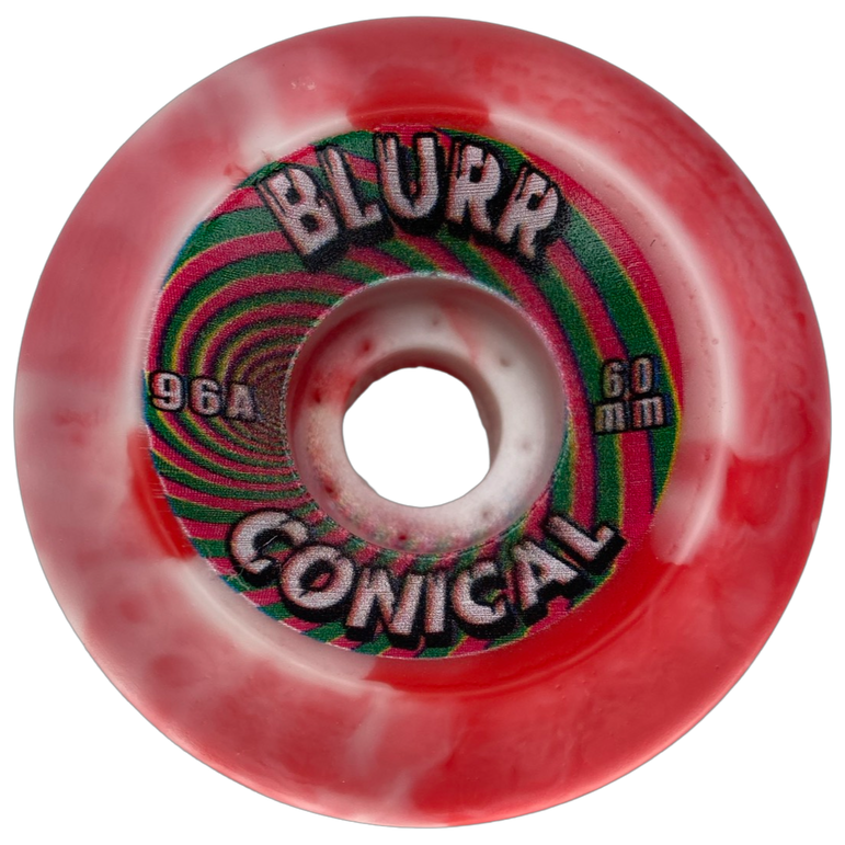 Blurr Re-issue wheels- 60mm 96a  Swirls Conicals