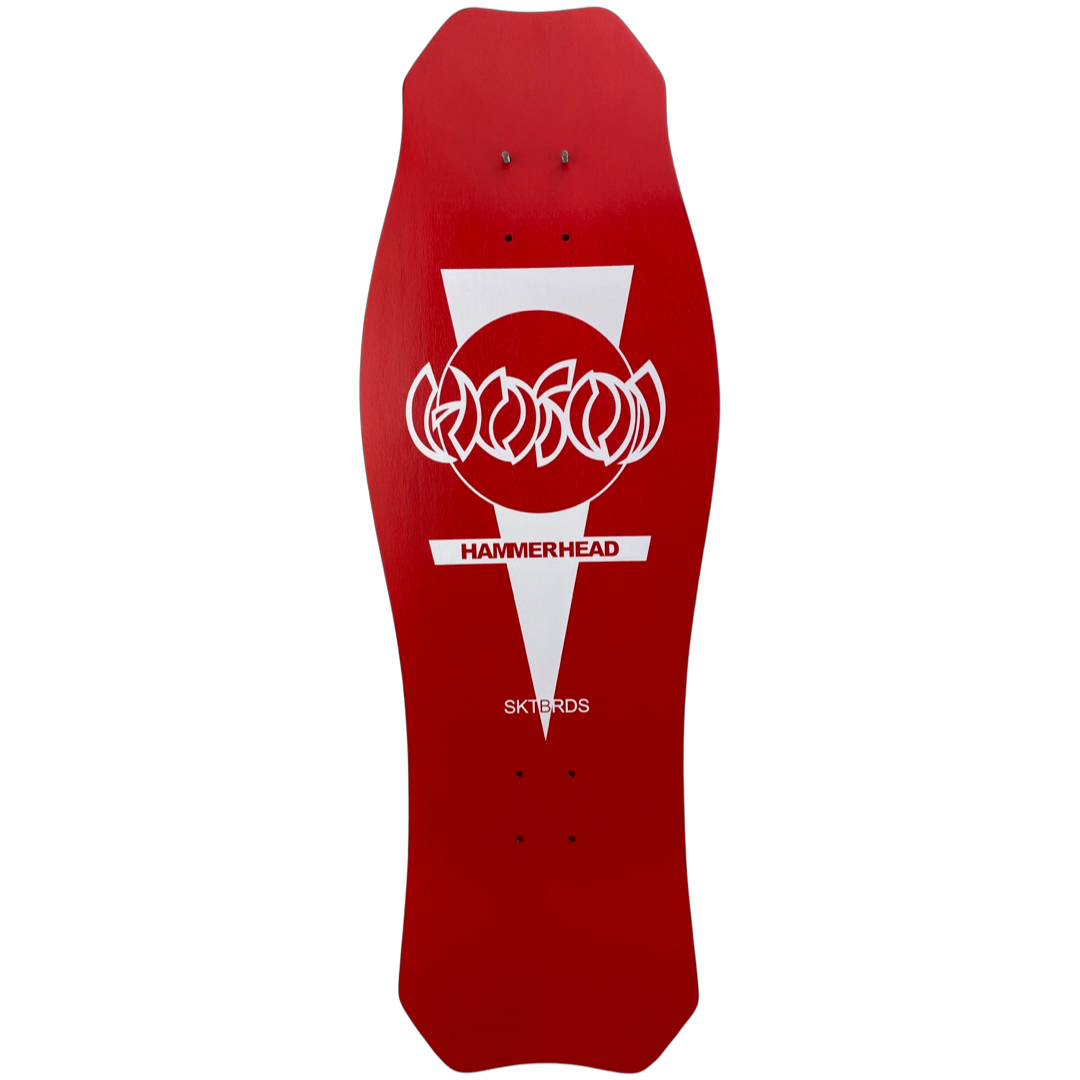 Hosoi OG Hammerhead Double Take Black/Red Dip Deck– 10.5