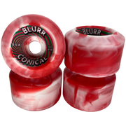 Blurr Re-issue wheels- 60mm 96a  Swirls Conicals