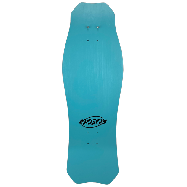 Hosoi Skateboards O.G. Hammerhead Turquoise Deck Signed – 10.5"x31"