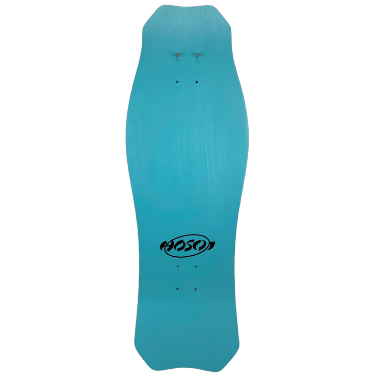 Hosoi Skateboards O.G. Hammerhead Turquoise Deck Signed – 10.5"x31"