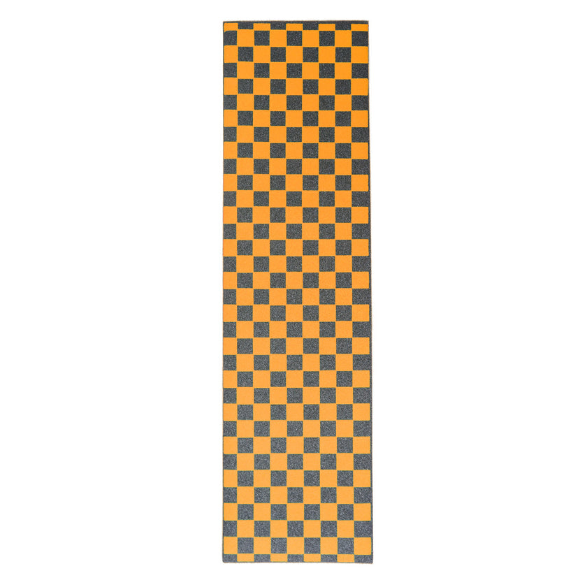 Orange Checkered Griptape Sheet 9x33