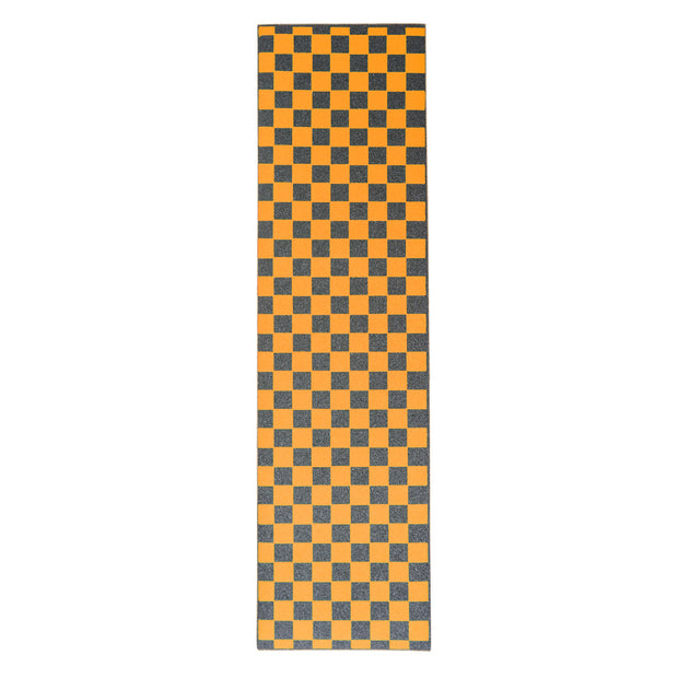 Orange Checkered Griptape Sheet 9x33