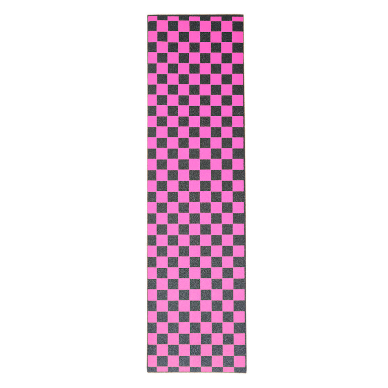 Pink Checkered Griptape Sheet 9x33