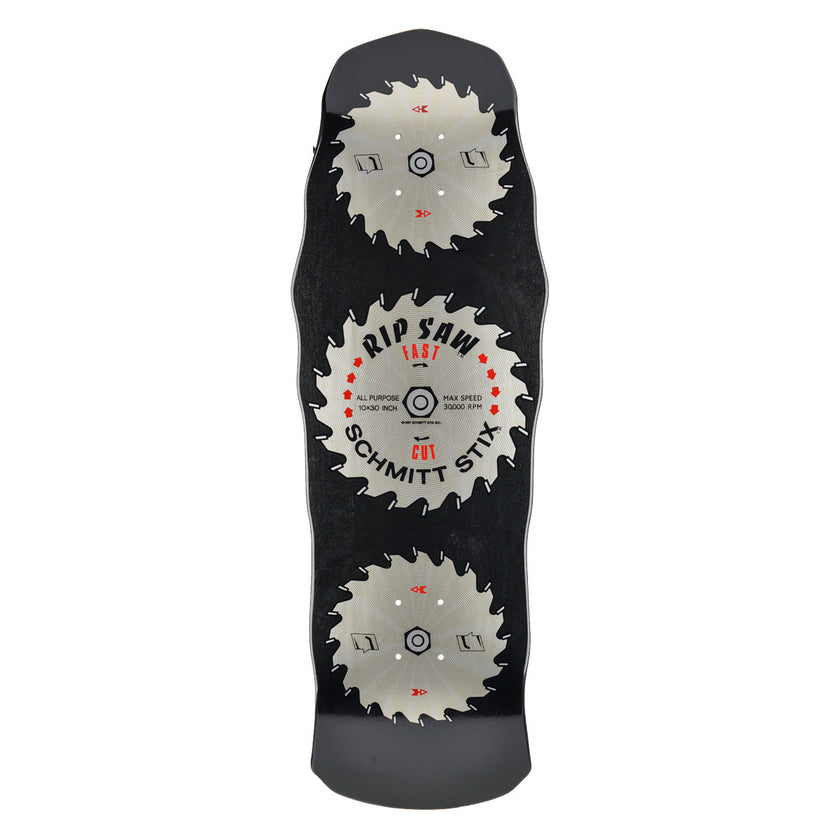 Schmitt Stix Ripsaw Modern Concave Deck- 10"x30"- Black